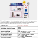 EASUN 4KW 24V hibridni solarni inverter - sinusni pretvarač - Slika 3