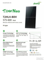 Jinko solarni panel 585W bifacijalni - Slika 2
